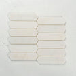 12 X 12 in. Eastern Polished White 38mm Picket Marble Mosaic Tile - BUILDMYPLACE