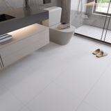 12 X 12 In Prima True White Matte Rectified Glazed Porcelain - BUILDMYPLACE