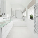 12 X 12 In Prima True White Polished Rectified Glazed Porcelain - BUILDMYPLACE