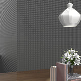 12 x 12 in. Soho Retro Black Matte Unglazed Porcelain Mosaic - BUILDMYPLACE