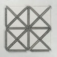 12 X 12 in. Thassos White Polished Oceanwood Cross Marble Mosaic Tile - BUILDMYPLACE