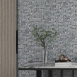 12 x 12 inch Glass mosaic Tile with Silver Color and Glossy Finish - BUILDMYPLACE