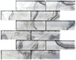 12 x 12 inch Glass Mosaic Tile with White Color and Glossy Finish - BUILDMYPLACE