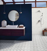 12" X 13" Bianco Dolomite Polished Dotty Pattern Mosaic Sheet (10.6SQ FT/CTN) - BUILDMYPLACE