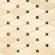 12" X 13" Valencia Blend Elongated Octagon Polished Beige Marble Mosaic Sheet (11SQ FT/CTN) - BUILDMYPLACE