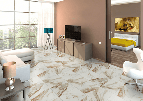 12" X 24" Calacatta Marbella Luxury Vinyl Tile (19.37 Sq Ft/Box) - BUILDMYPLACE