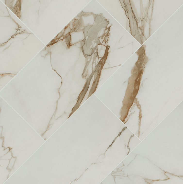 12" X 24" Calacatta Marbella Luxury Vinyl Tile (19.37 Sq Ft/Box) - BUILDMYPLACE