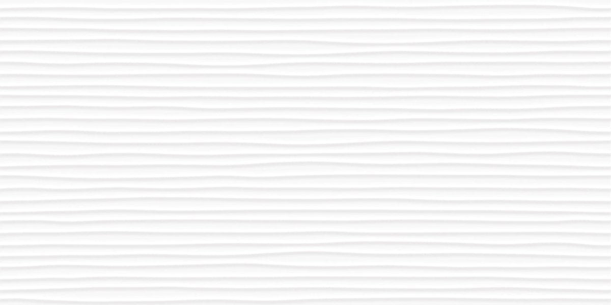 12 X 24 In Amplitude Linea White Glossy Rectified Glazed Ceramic - BUILDMYPLACE