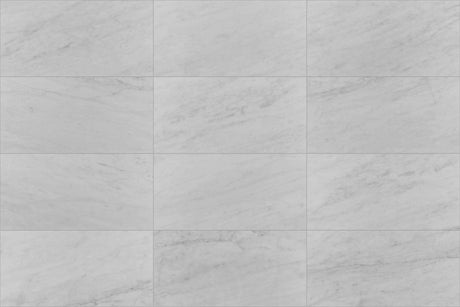 12 x 24 in. Bianco Carrara White Honed Marble Tile - BUILDMYPLACE