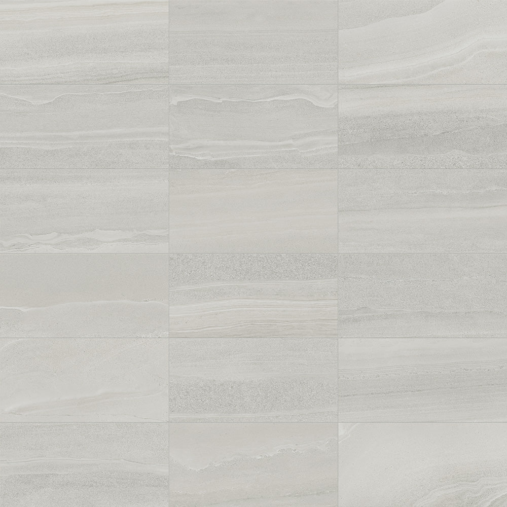 12 x 24 in. Davenport Ash Matte Pressed Glazed Porcelain Wall Tile - BUILDMYPLACE