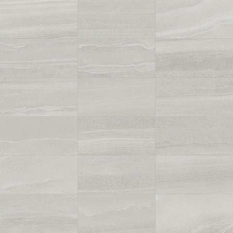 12 x 24 in. Davenport Ash Matte Pressed Glazed Porcelain Wall Tile