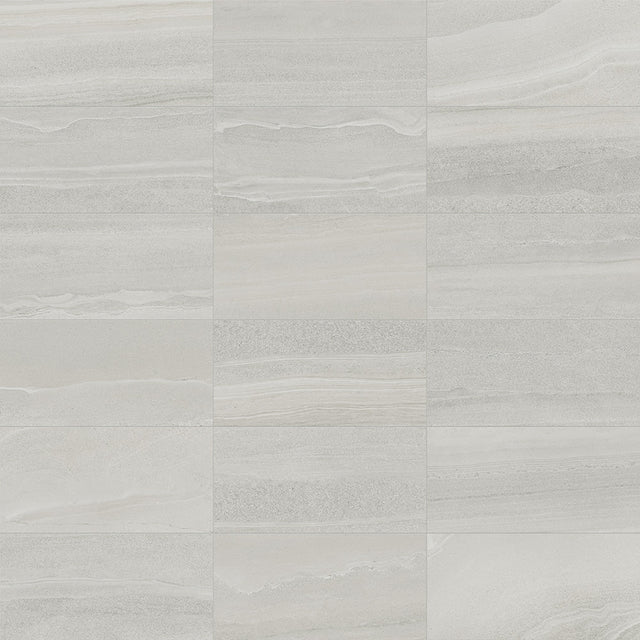 12 x 24 in. Davenport Ash Matte Pressed Glazed Porcelain Wall Tile - BUILDMYPLACE