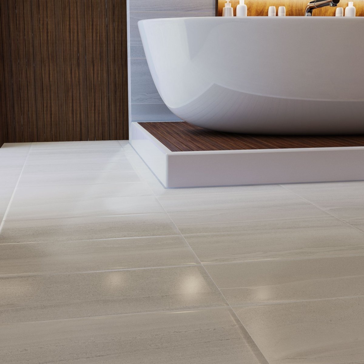 12 x 24 in. Davenport Ash Matte Pressed Glazed Porcelain Wall Tile - BUILDMYPLACE