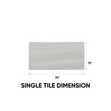 12 x 24 in. Davenport Ash Matte Pressed Glazed Porcelain Wall Tile - BUILDMYPLACE