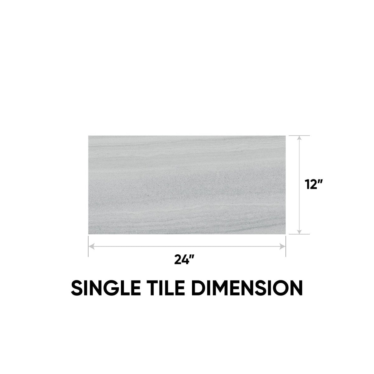 12 x 24 in. Davenport Ice Pressed Glazed Matte Porcelain Tile - BUILDMYPLACE