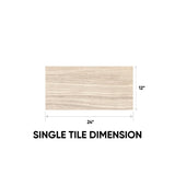 12 x 24 in. Eramosa Sand Polished Rectified Glazed Porcelain Tile - BUILDMYPLACE