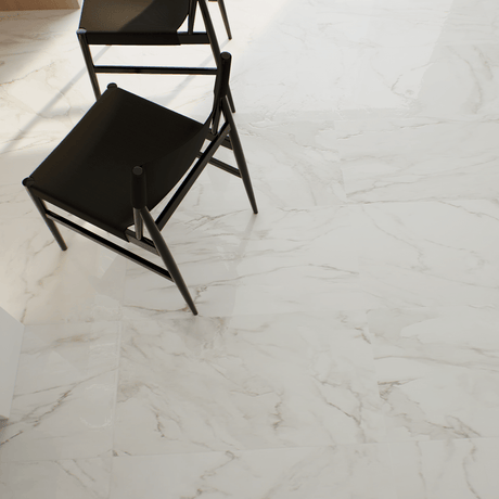 12 X 24 In La Marca Calacatta Polished Rectified Glazed Porcelain - BUILDMYPLACE