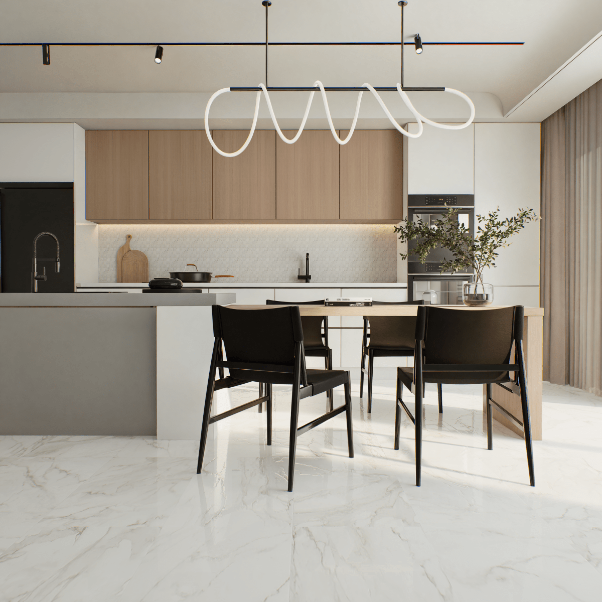 12 X 24 In La Marca Calacatta Polished Rectified Glazed Porcelain - BUILDMYPLACE