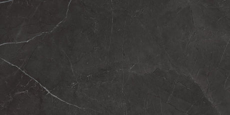 12 x 24 in. La Marca Nero Venato Polished Rectified Glazed Porcelain Wall Tile - BUILDMYPLACE