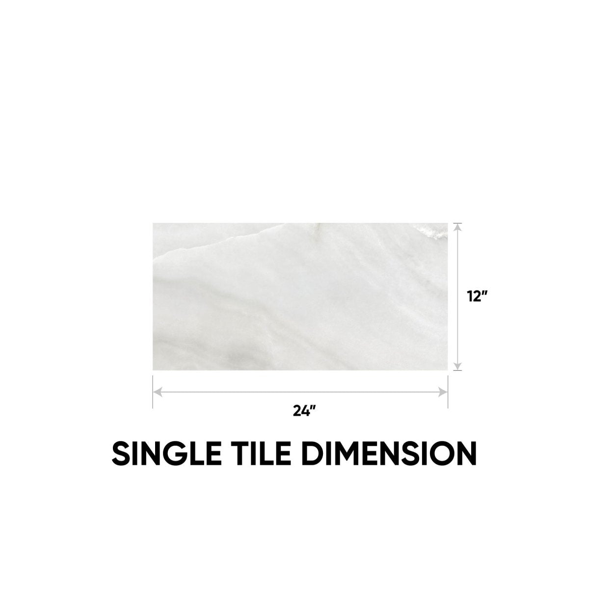 12 x 24 in. La Marca Onyx Nuvolato Polished Rectified Glazed Porcelain Wall Tile - BUILDMYPLACE