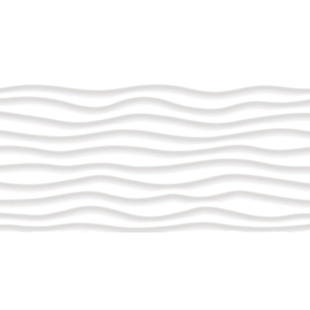 12 x 24 in. Linea White Oblique Glossy Rectified Glazed Ceramic Wall Tile - BUILDMYPLACE