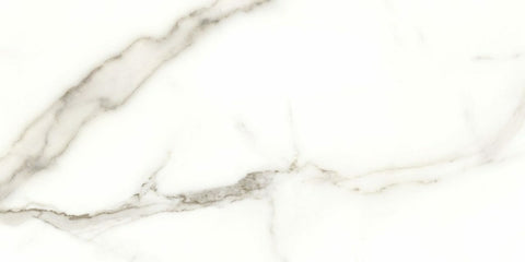 12 X 24 In Mayfair Calacatta Oro Polished Rectified Glazed Porcelain Tile
