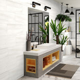 12 x 24 in. Mayfair Suave Bianco Matte Rectified Glazed Porcelain Tile - BUILDMYPLACE