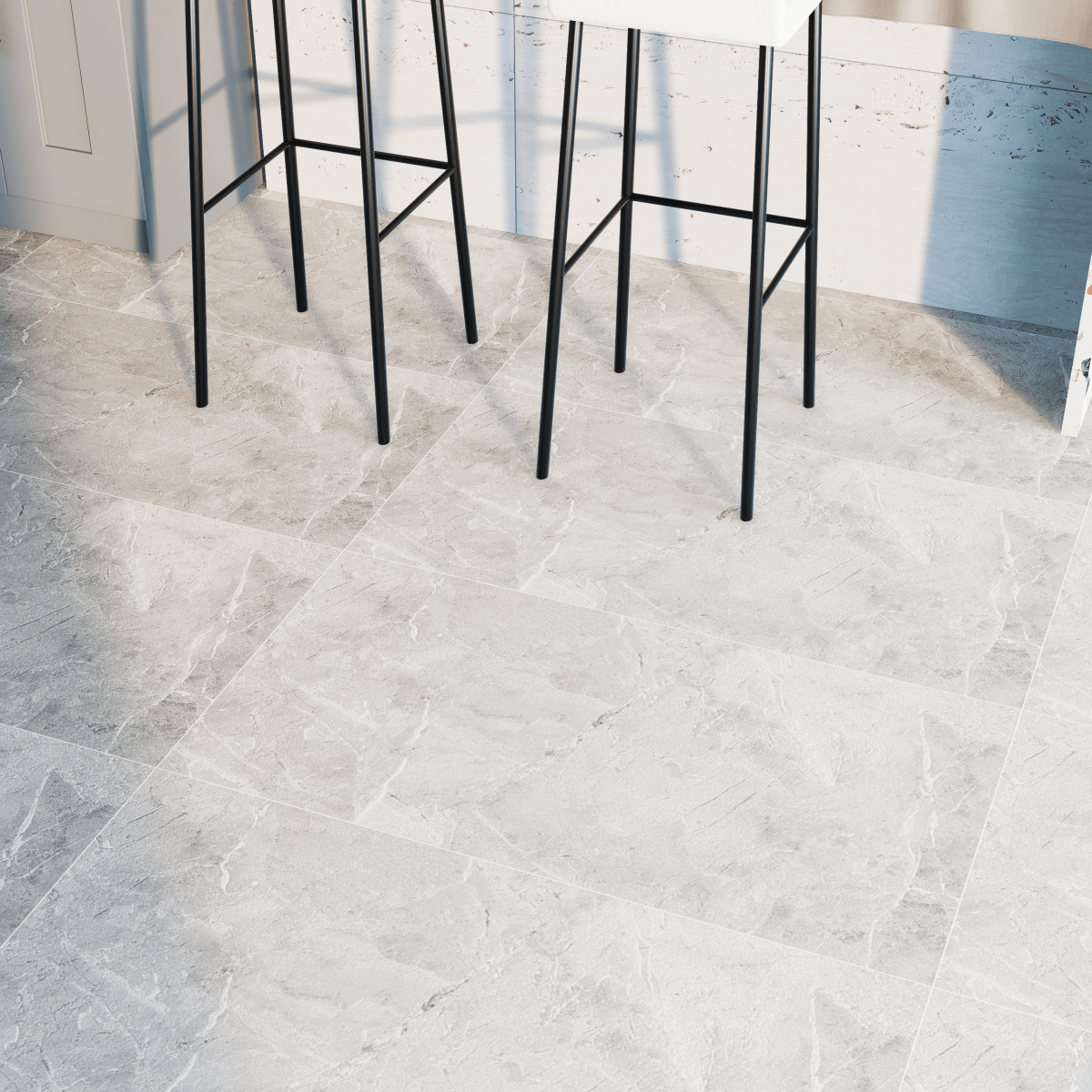 12 x 24 in. Torino Argento Matte Pressed Glazed Porcelain Tile - BUILDMYPLACE