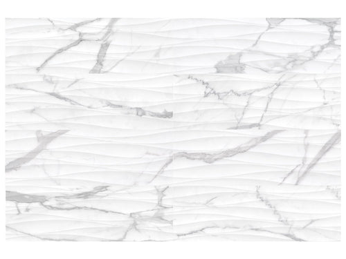 12 X 36 In Curva Raffino Statuario Matte Rectified Glazed Ceramic