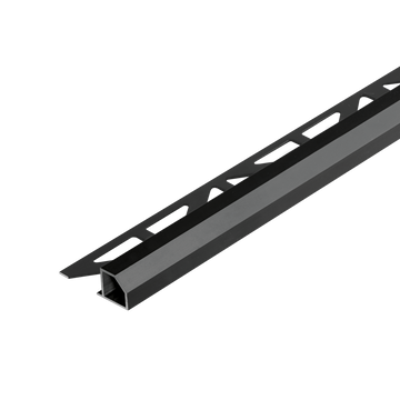 Duraplus Diamond edge profile - Tile trim - 7/16 - Matte Black Aluminum - Tile edge Trim