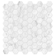 1.25 In Hexagon Bianco Venatino Honed Marble Mosaic - BUILDMYPLACE