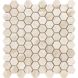 1.25 In Hexagon Impero Reale Honed Marble Mosaic - BUILDMYPLACE