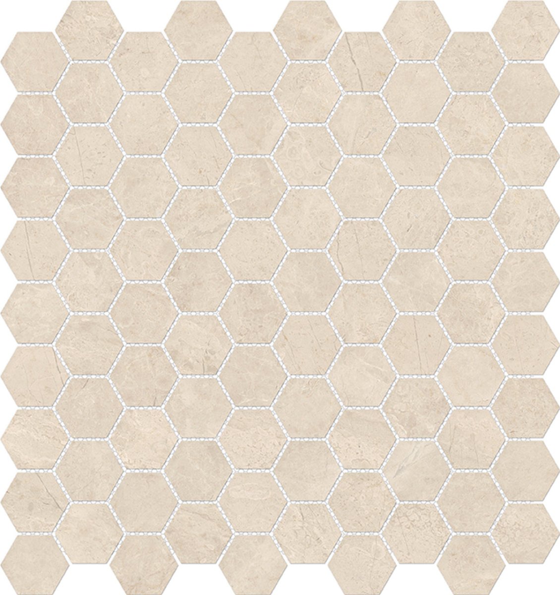 1.25 In Hexagon Mayfair Allure Polished Glazed Porcelain Mosaic - BUILDMYPLACE