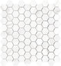 1.25 In Hexagon Mayfair Volakas Polished Glazed Porcelain Mosaic - BUILDMYPLACE