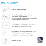 12V Flexible LED Strip Lights W/ DC Connector - 126 Lumens/ft - SMD5050 - IP65 Rated - BUILDMYPLACE