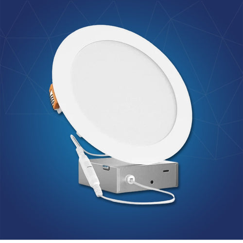 12W 6 in. Ultra-Thin LED Recessed Ceiling Lights: Junction Box, 900LM, Damp Location, Triac Dimmable Downlight, ETL & Energy Star Listed