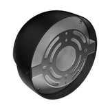 12W, Decorative LED Outdoor Wall Sconce, Half Round, Dimmable, ETL Listed, Frosted Glass Shade, Wet Location, 3000K/5000K, Deck Rail Lighting, Black - BUILDMYPLACE