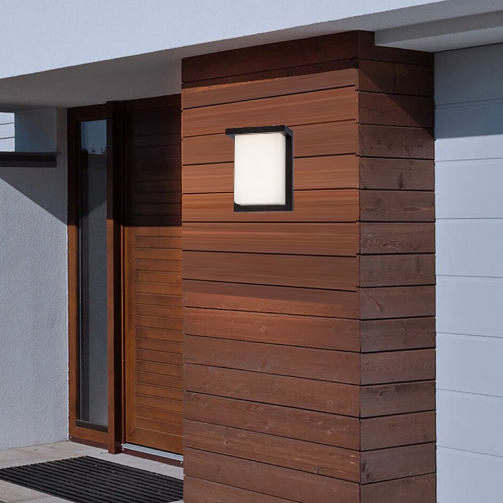 12W LED Outdoor Wall Sconce Light - Oil Rubbed Bronze Finish, 600LM, ETL Listed - Wet Location LED Outdoor Wall Light - BUILDMYPLACE