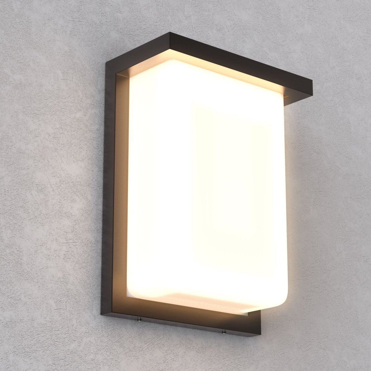 12W LED Outdoor Wall Sconce Light - Oil Rubbed Bronze Finish, 600LM, ETL Listed - Wet Location LED Outdoor Wall Light - BUILDMYPLACE