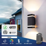 12W LED Wall Lights - Double Side Up & Down - AC100 - 277V Square - 3000K - IP65 Rated - Modern Wall Lamp - BUILDMYPLACE