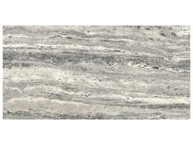 12 x 24 in Majesto Travertino Titanium Honed Rectified Colorsync Porcelain Tile