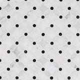 13" X 13" Florita Pattern Polished Cool White Marble Mosaic Sheet (12.1SQ FT/CTN) - BUILDMYPLACE