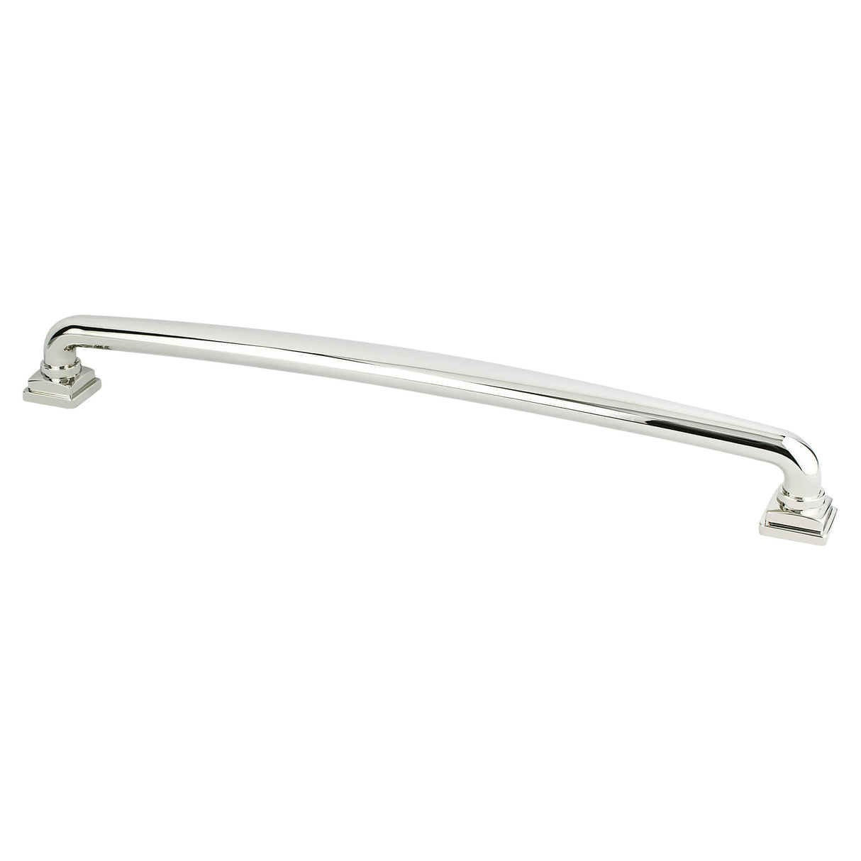 Tailored Traditional 12 inch CC Polished Nickel Appliance Pull
