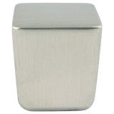 Mini Brushed Nickel Large Square Knob