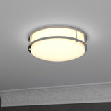 14" LED Flush Mount Ceiling Lights - 25W - Double Ring Design - 1750 Lm - Dimmable Flush Mount - BUILDMYPLACE