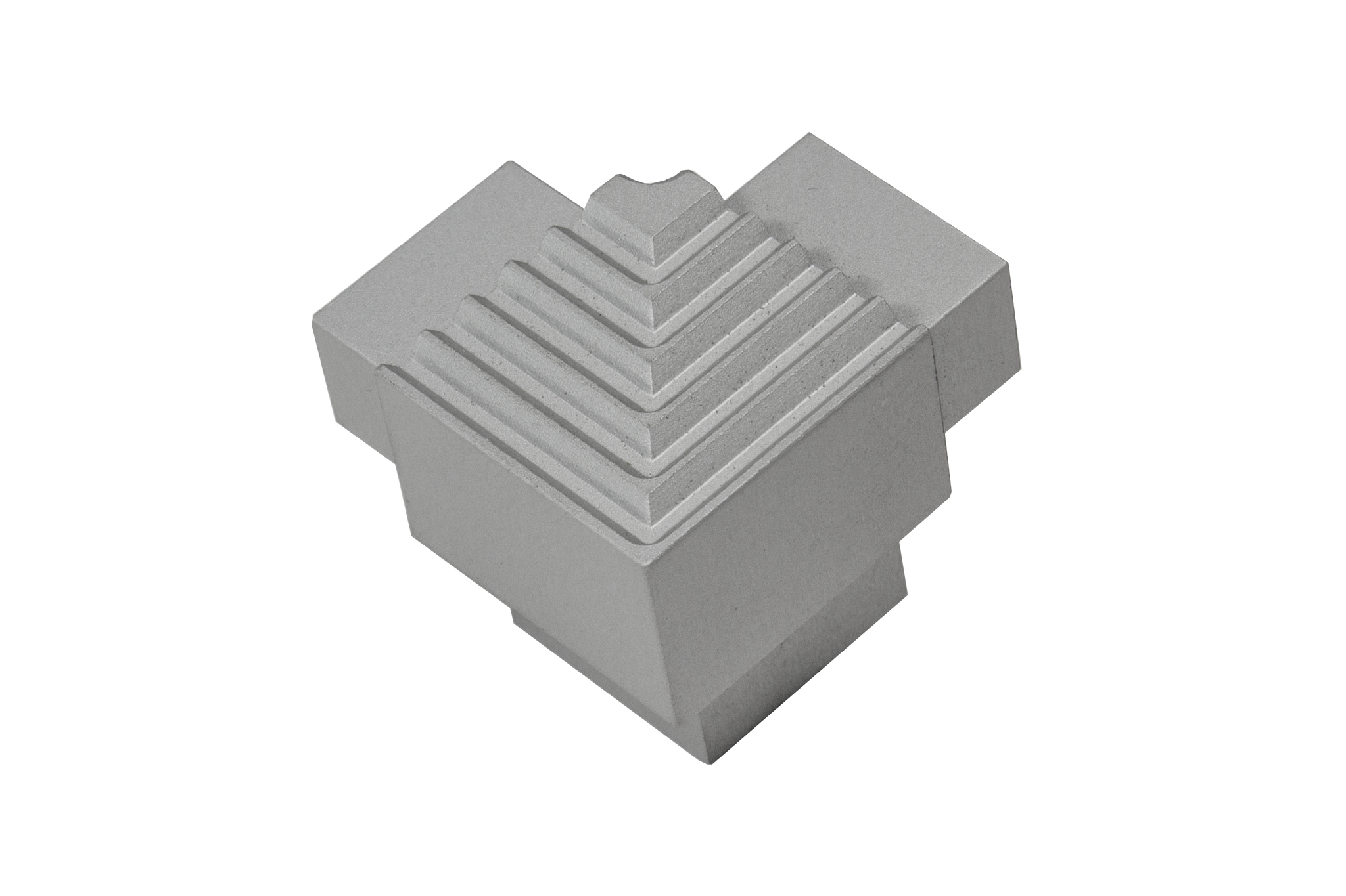 SQUARESTEP LED Internal corner - 7/16 - Silver anodized - aluminum