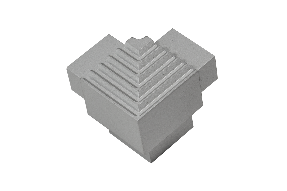 SQUARESTEP LED Internal corner - 7/16 - Silver anodized - aluminum