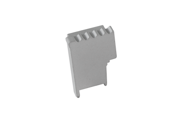 SQUARESTEP LED Endcap right - 7/16 - Silver anodized - aluminum