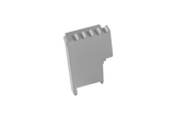 SQUARESTEP LED Endcap left - 7/16 - Silver anodized - aluminum