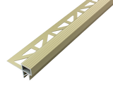 SQUARESTEP -LED – Stair nosing profile - 7/16 in. H x 11/16 in. W - champagne Anodized -Anti-slip step profile